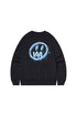 Broken Face Printed Crew Neck Sweatshirt